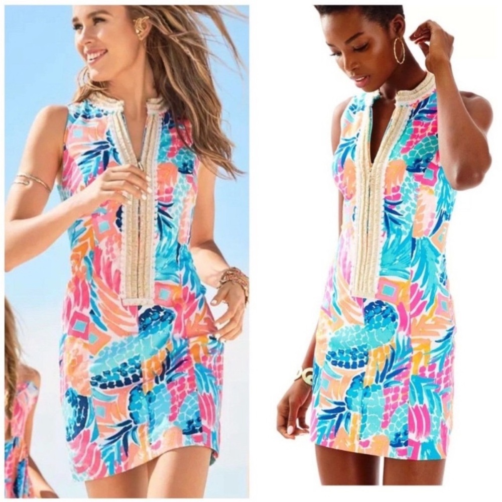 Lilly PulitzerAlexa shift dress in the goombay smashed summer dress
Sz 00